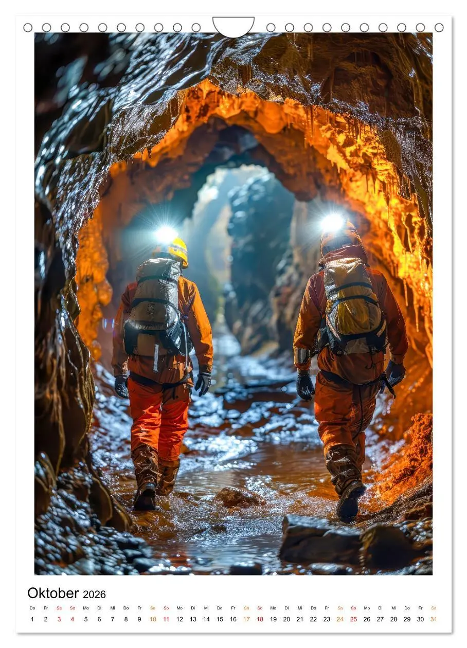 Bild: 9783516255508 | Höhlenforscher - die Unterwelt erforschen (Wandkalender 2026 DIN A4...