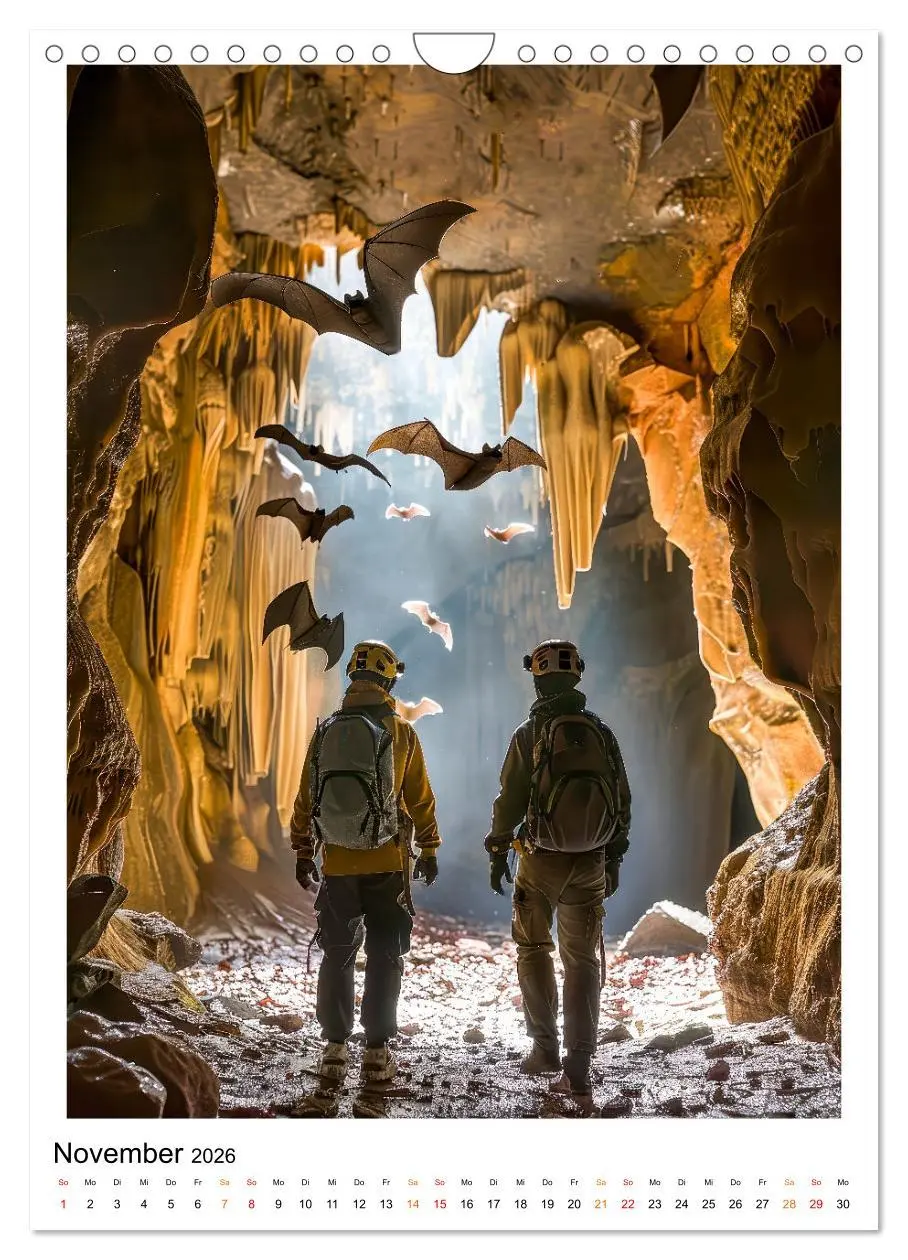 Bild: 9783516255508 | Höhlenforscher - die Unterwelt erforschen (Wandkalender 2026 DIN A4...
