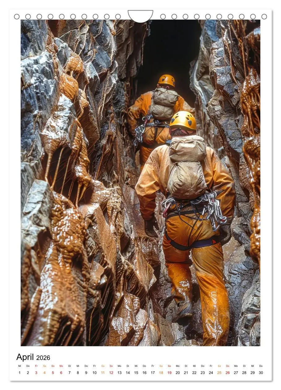 Bild: 9783516255508 | Höhlenforscher - die Unterwelt erforschen (Wandkalender 2026 DIN A4...