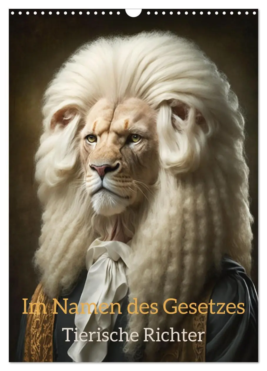 Cover: 9783516325508 | Im Namen des Gesetzes Tierische Richter (Wandkalender 2026 DIN A3...