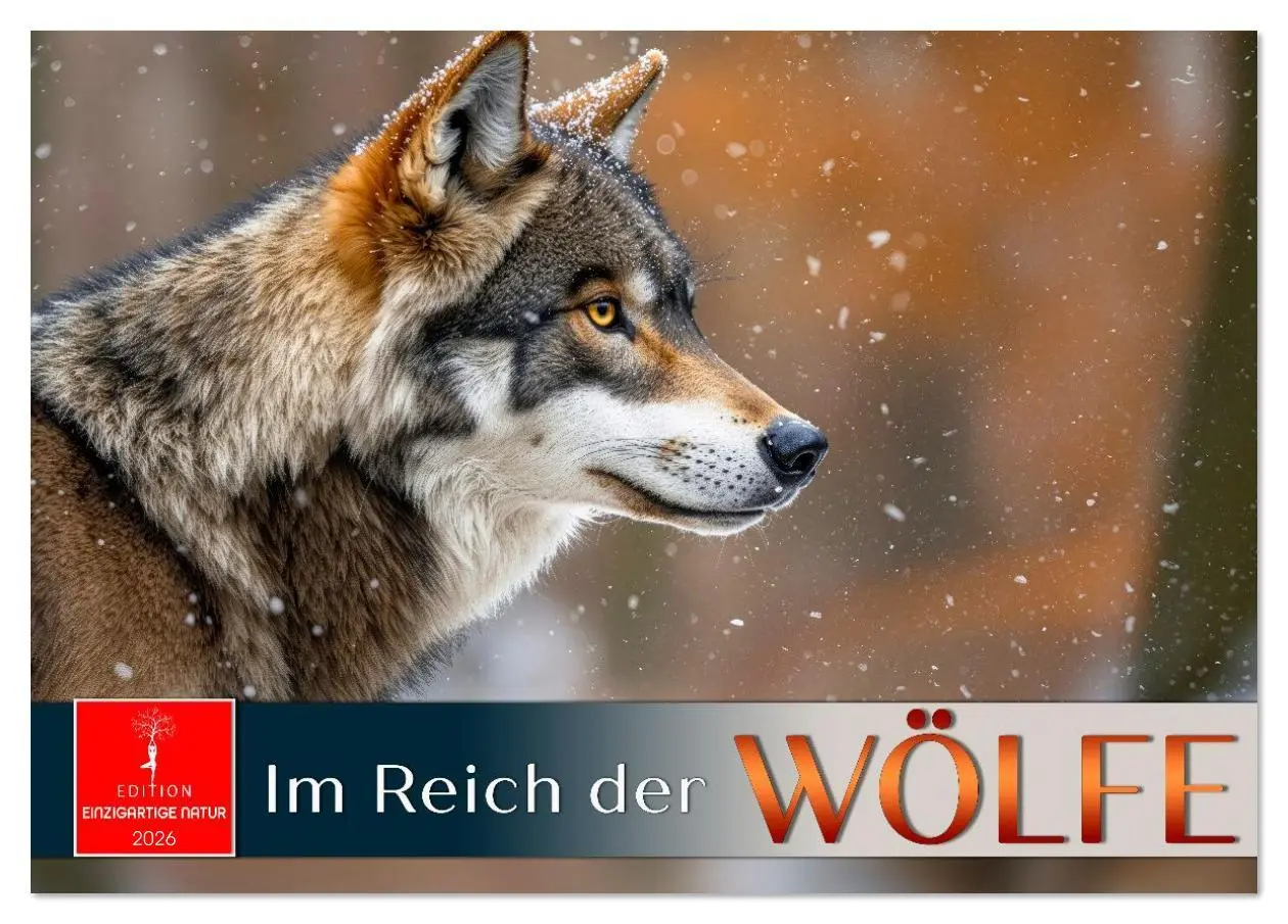 Cover: 9783516635508 | Im Reich der Wölfe (Tischkalender 2026 DIN A5 quer), CALVENDO...