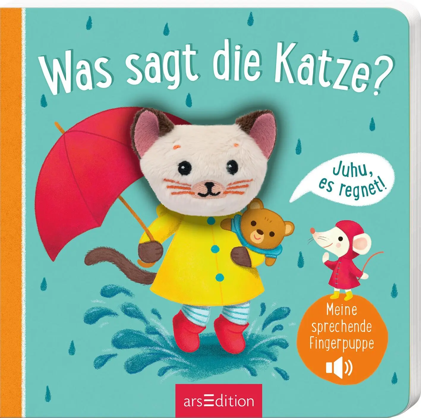 Cover: 9783845865508 | Meine sprechende Fingerpuppe: Was sagt die Katze? | Juhu, es regnet!