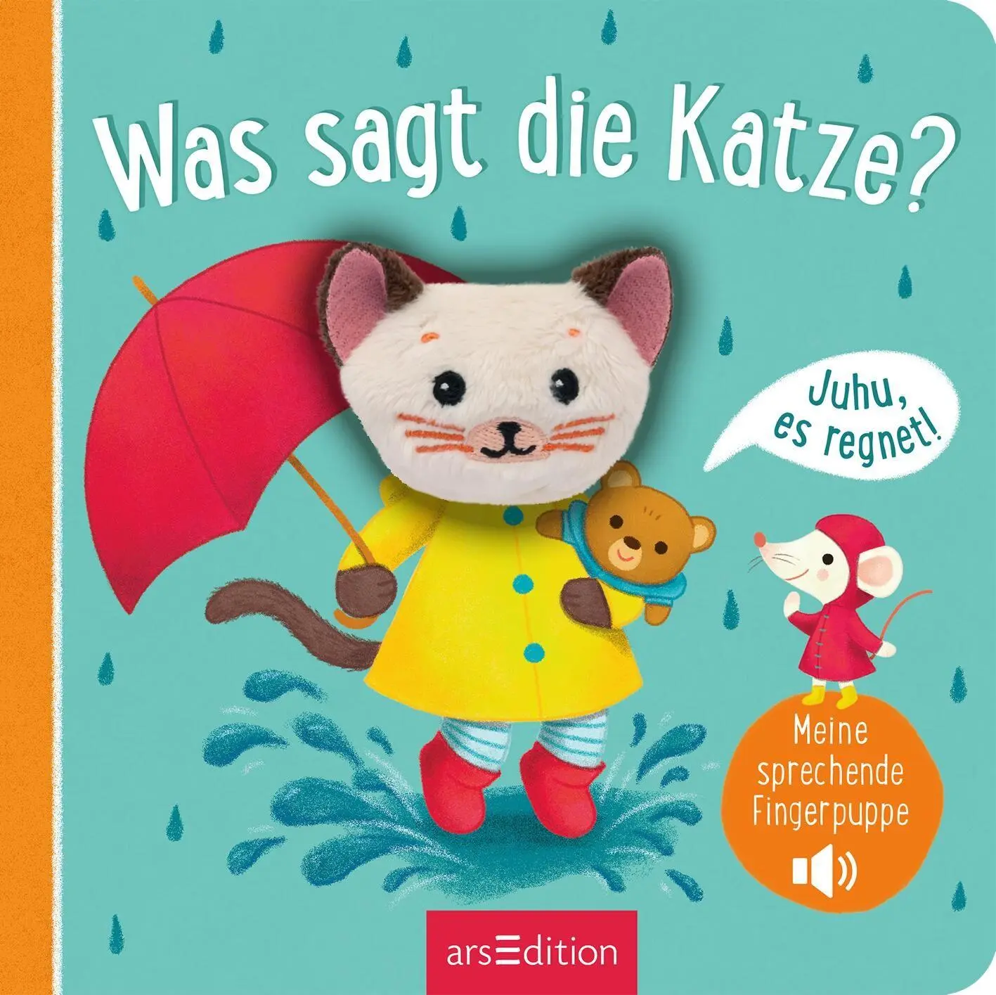 Bild: 9783845865508 | Meine sprechende Fingerpuppe: Was sagt die Katze? | Juhu, es regnet!