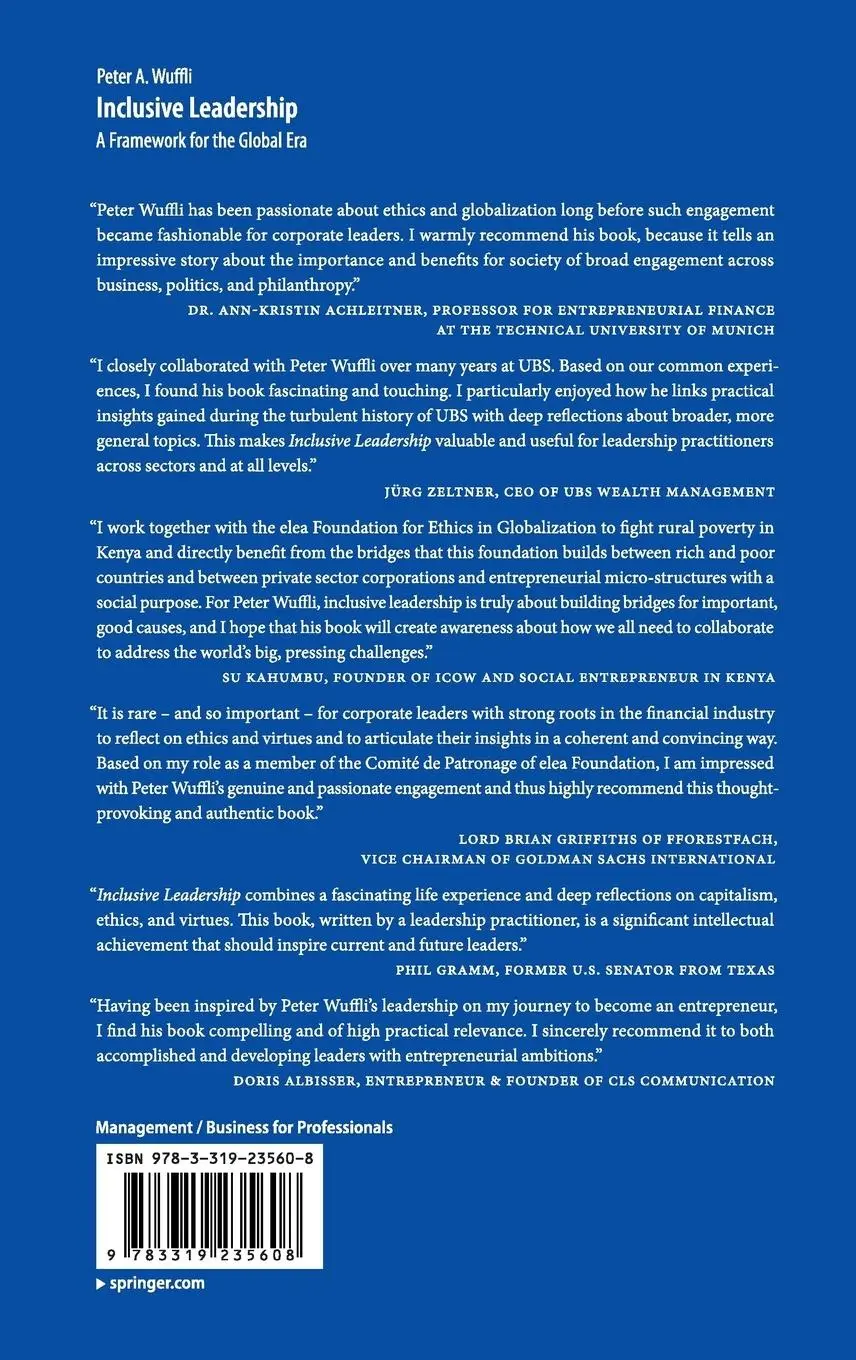 Rückseite: 9783319235608 | Inclusive Leadership | A Framework for the Global Era | Wuffli | Buch