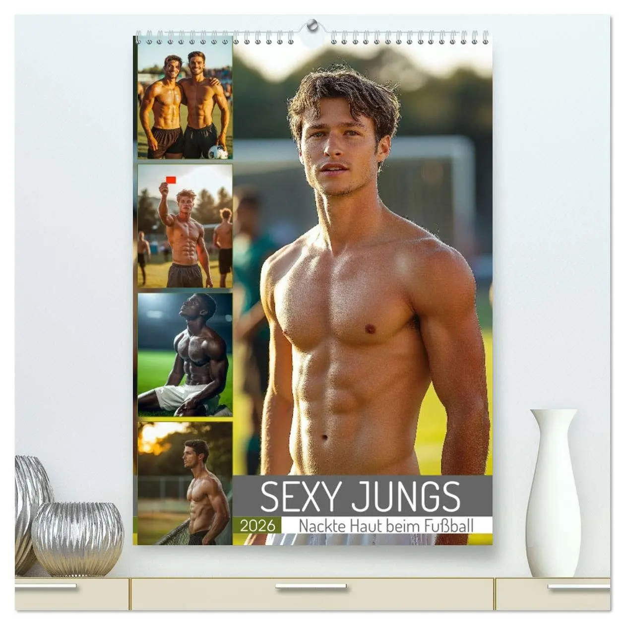 Cover: 9783516245608 | SEXY JUNGS - Nackte Haut beim Fußball (hochwertiger Premium...