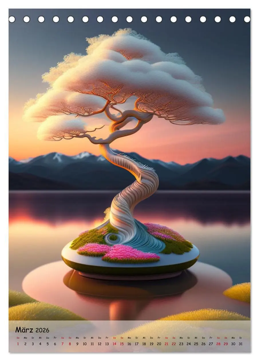 Bild: 9783516315608 | Bonsai Kunstwerke (Tischkalender 2026 DIN A5 hoch), CALVENDO...