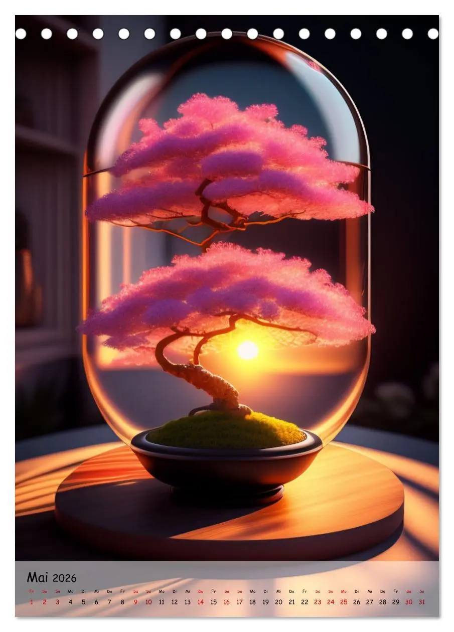 Bild: 9783516315608 | Bonsai Kunstwerke (Tischkalender 2026 DIN A5 hoch), CALVENDO...