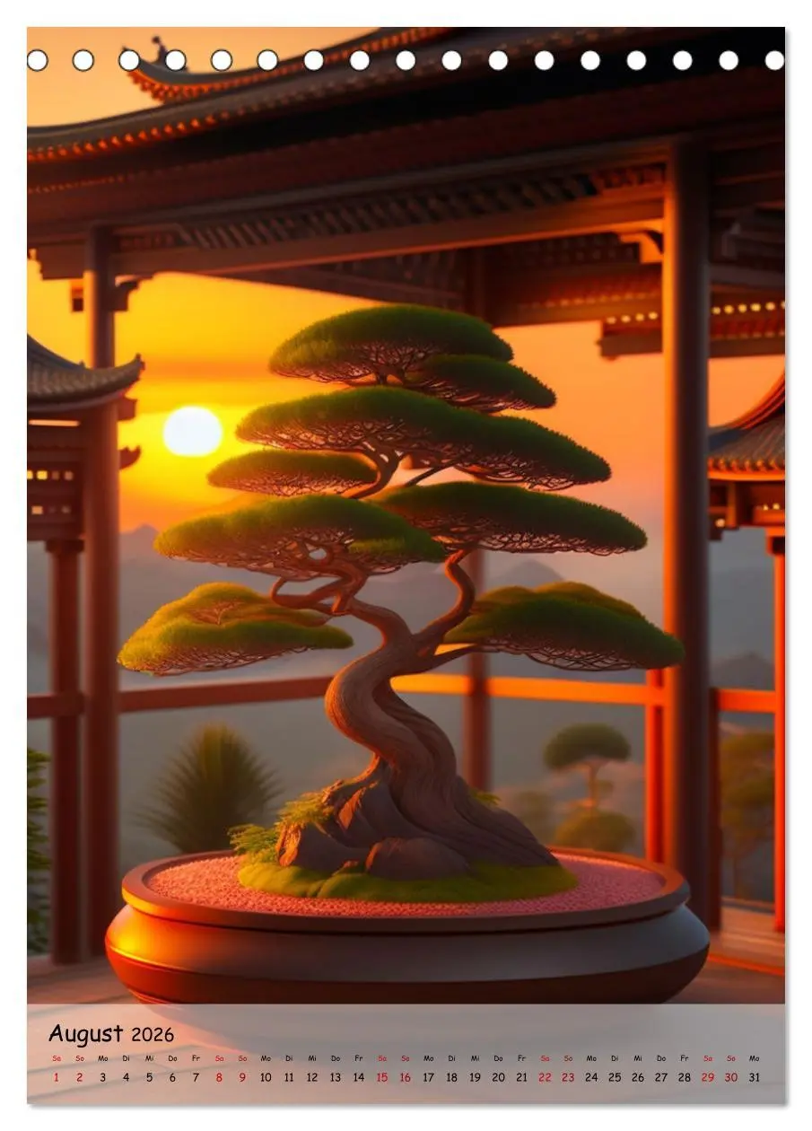 Bild: 9783516315608 | Bonsai Kunstwerke (Tischkalender 2026 DIN A5 hoch), CALVENDO...