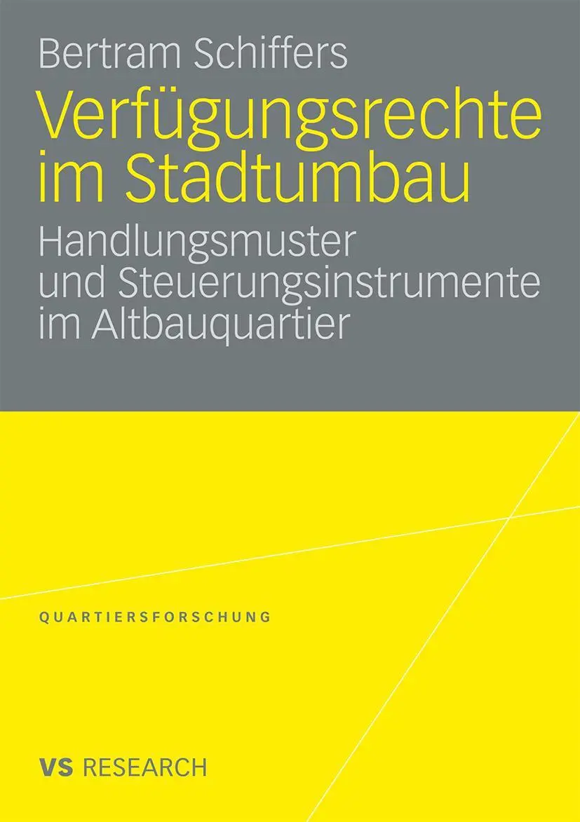Cover: 9783531165608 | Verfügungsrechte im Stadtumbau | Bertram Schiffers | Taschenbuch