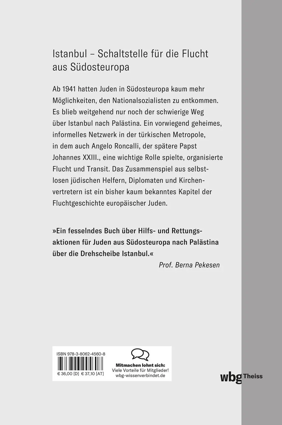 Rückseite: 9783806245608 | Transit Istanbul-Palästina | Juden auf der Flucht aus Südosteuropa