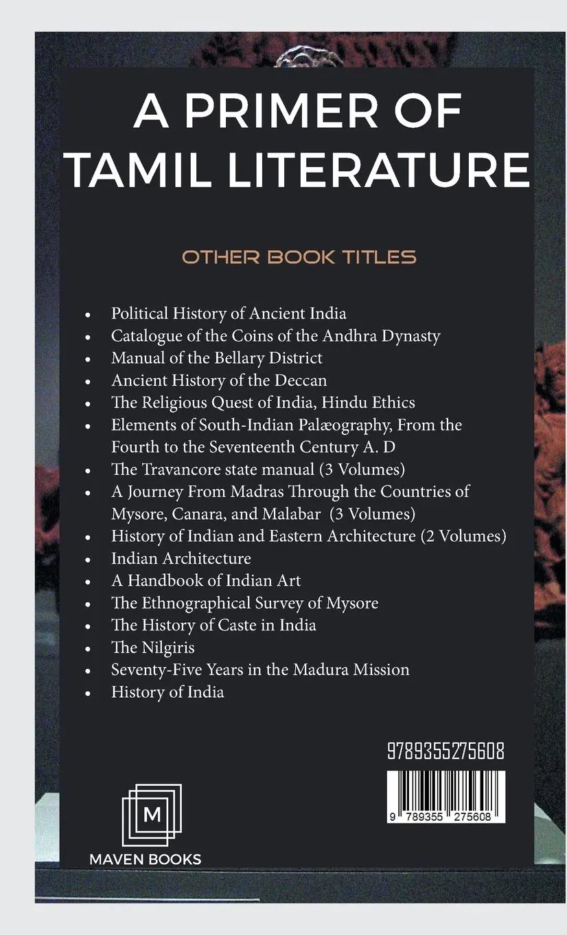 Rückseite: 9789355275608 | A Primer of TAMIL LITERATURE | Purnalingam Pillai | Buch | Englisch