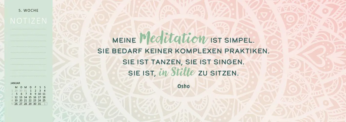 Bild: 4014489135708 | Tischkalender Einatmen. Ausatmen. Lächeln. 2026 | Kalender | 128 S.