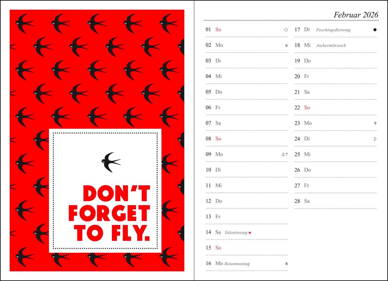 Bild: 4260308345708 | Taschenkalender 2026: Glückskind | Art à la Card | Kalender | 160 S.
