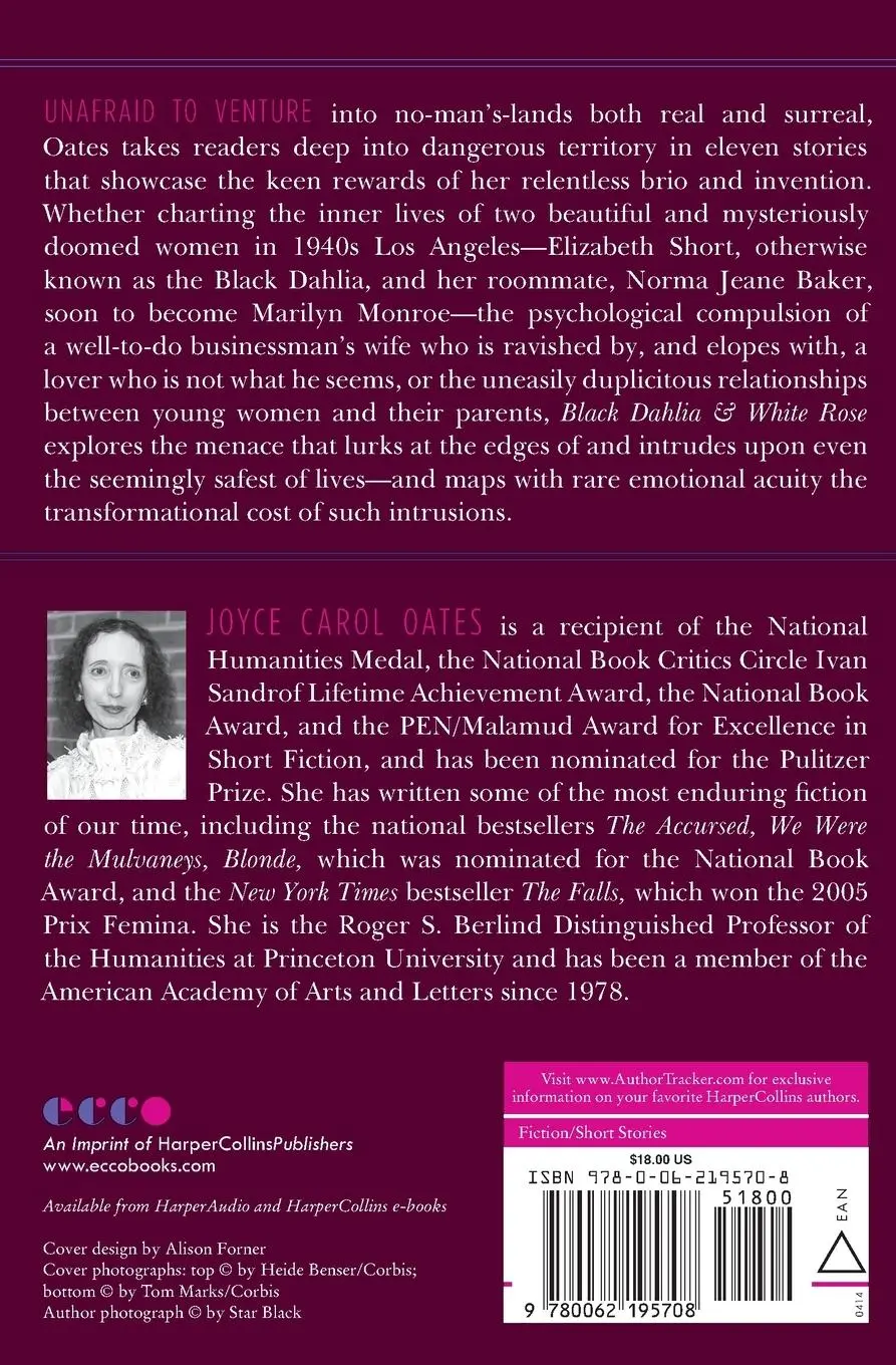 Rückseite: 9780062195708 | Black Dahlia &amp; White Rose | Joyce Carol Oates | Taschenbuch | Englisch