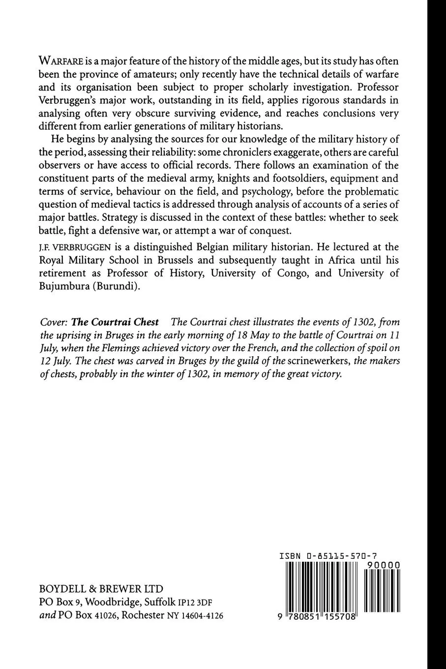 Rückseite: 9780851155708 | The Art of Warfare in Western Europe During the Middle Ages from...