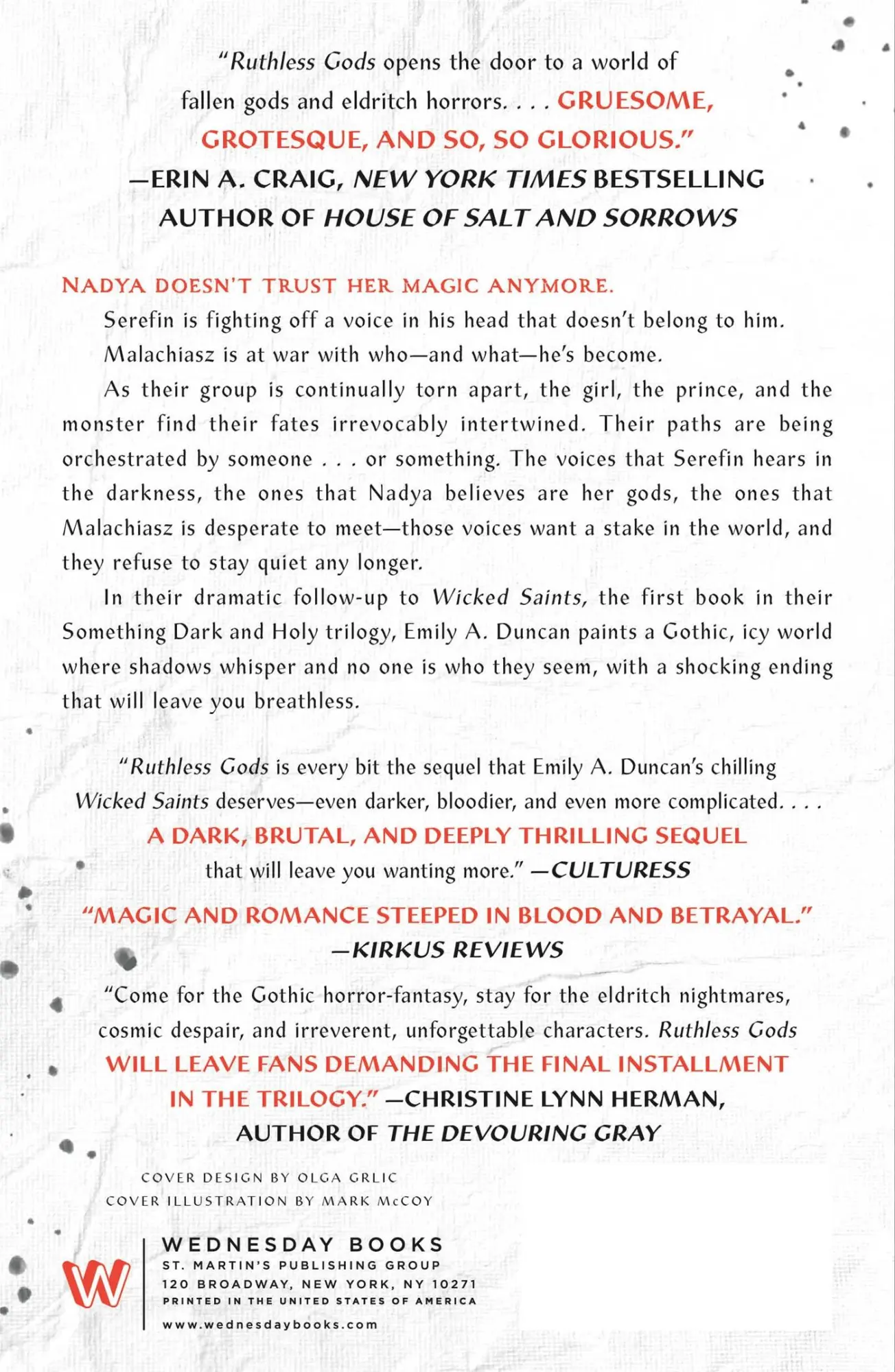 Rückseite: 9781250195708 | Ruthless Gods | Emily A Duncan | Taschenbuch | 550 S. | Englisch
