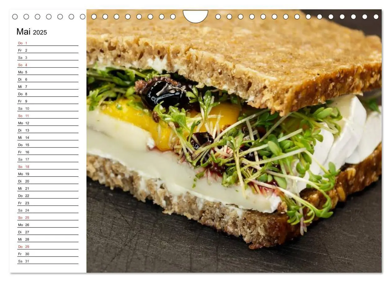 Bild: 9783435505708 | Brotzeit. Herzhaft und beliebt (Wandkalender 2025 DIN A4 quer),...