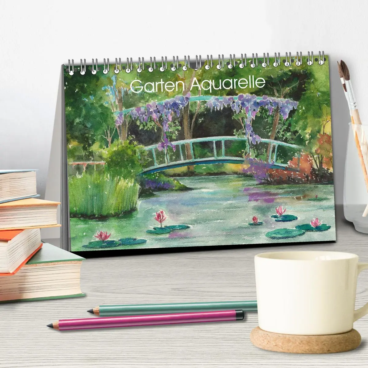 Bild: 9783457905708 | Garten Aquarelle (Tischkalender 2026 DIN A5 quer), CALVENDO...