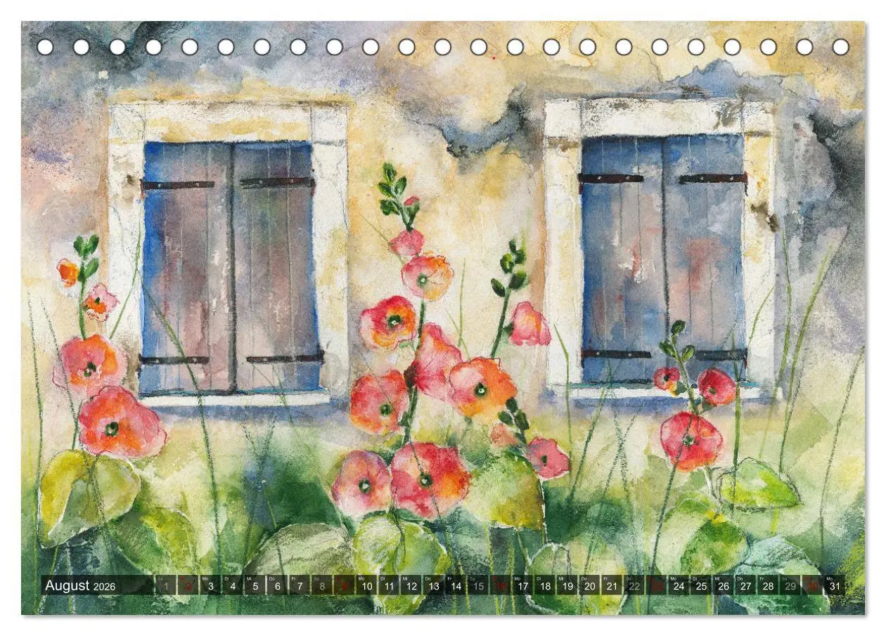 Bild: 9783457905708 | Garten Aquarelle (Tischkalender 2026 DIN A5 quer), CALVENDO...