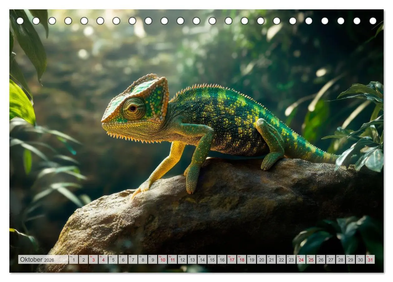 Bild: 9783516235708 | Wildes Leben im Regenwald (Tischkalender 2026 DIN A5 quer),...