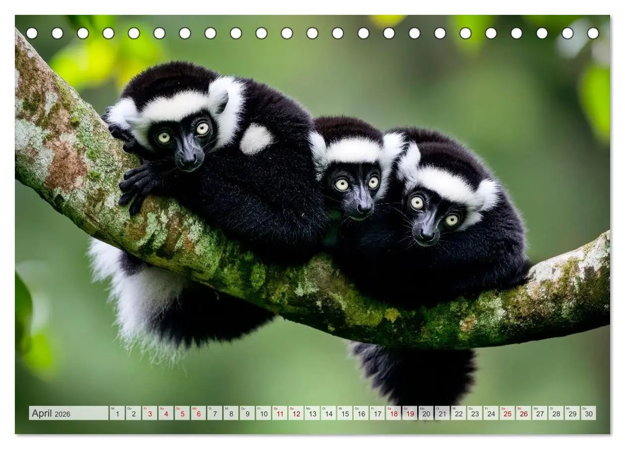 Bild: 9783516235708 | Wildes Leben im Regenwald (Tischkalender 2026 DIN A5 quer),...