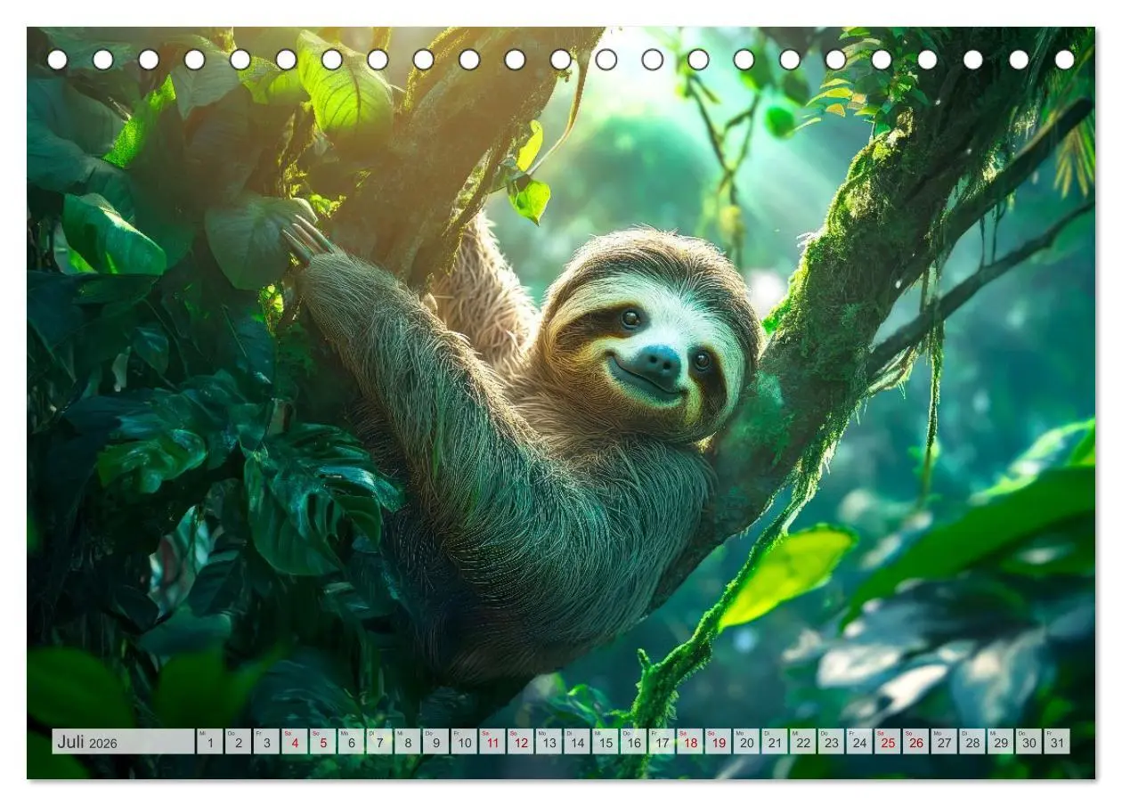 Bild: 9783516235708 | Wildes Leben im Regenwald (Tischkalender 2026 DIN A5 quer),...