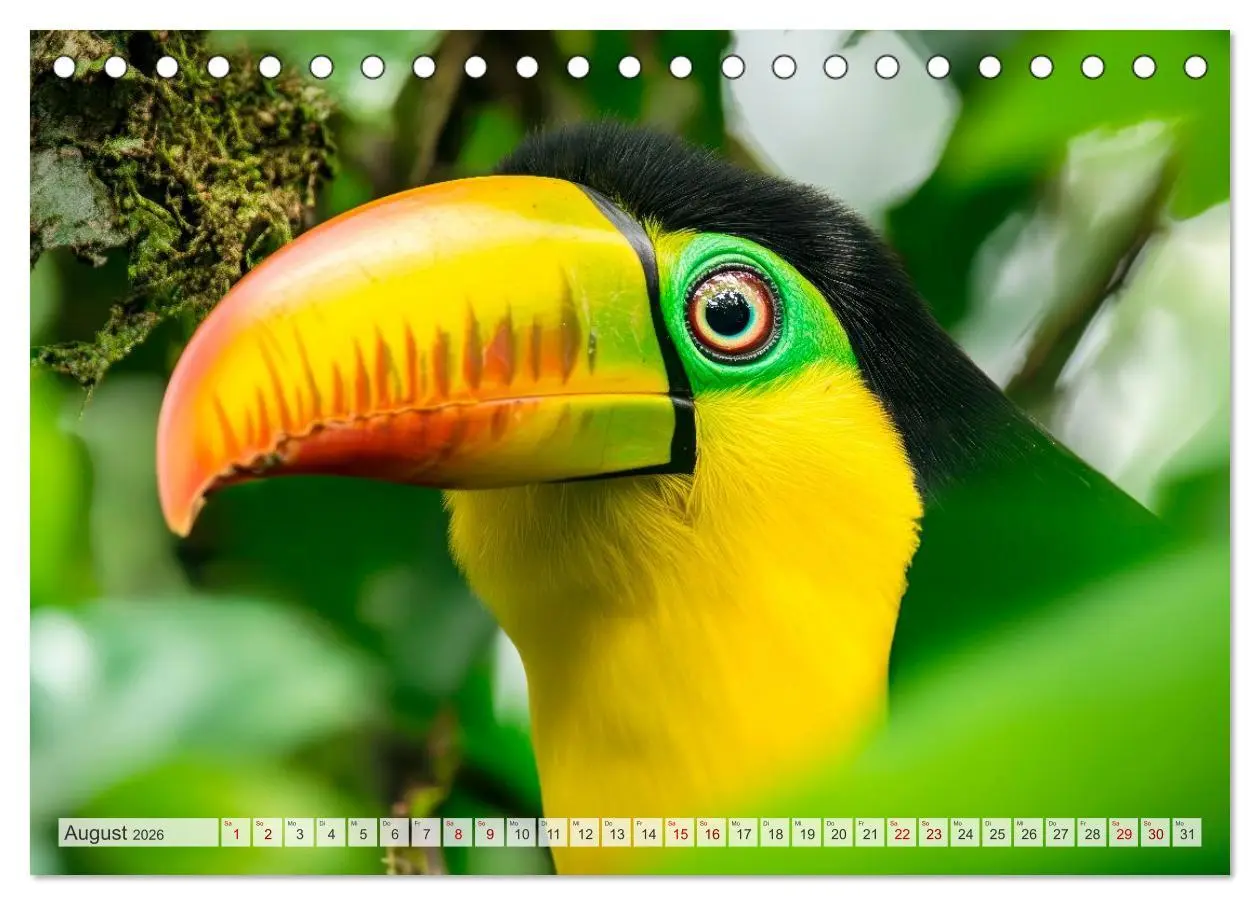 Bild: 9783516235708 | Wildes Leben im Regenwald (Tischkalender 2026 DIN A5 quer),...