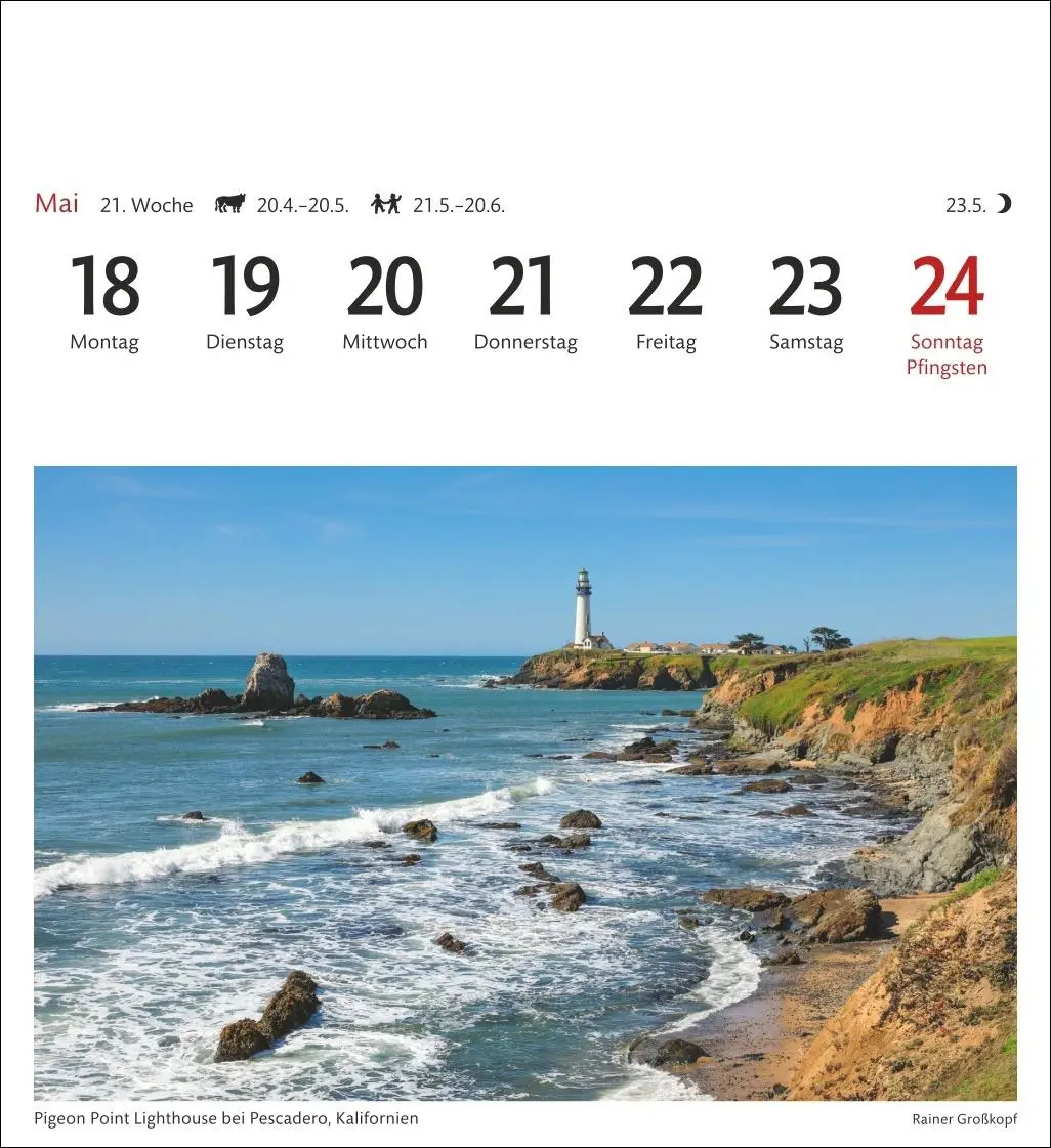 Bild: 9783840035708 | USA Sehnsuchtskalender 2026 - Wochenkalender mit 53 Postkarten | 54 S.