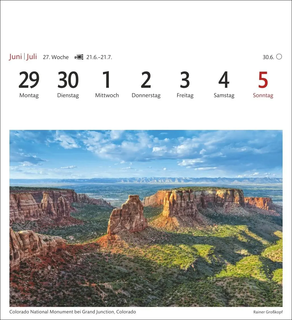 Bild: 9783840035708 | USA Sehnsuchtskalender 2026 - Wochenkalender mit 53 Postkarten | 54 S.