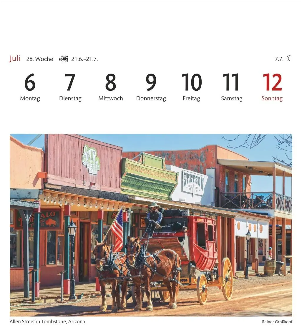 Bild: 9783840035708 | USA Sehnsuchtskalender 2026 - Wochenkalender mit 53 Postkarten | 54 S.