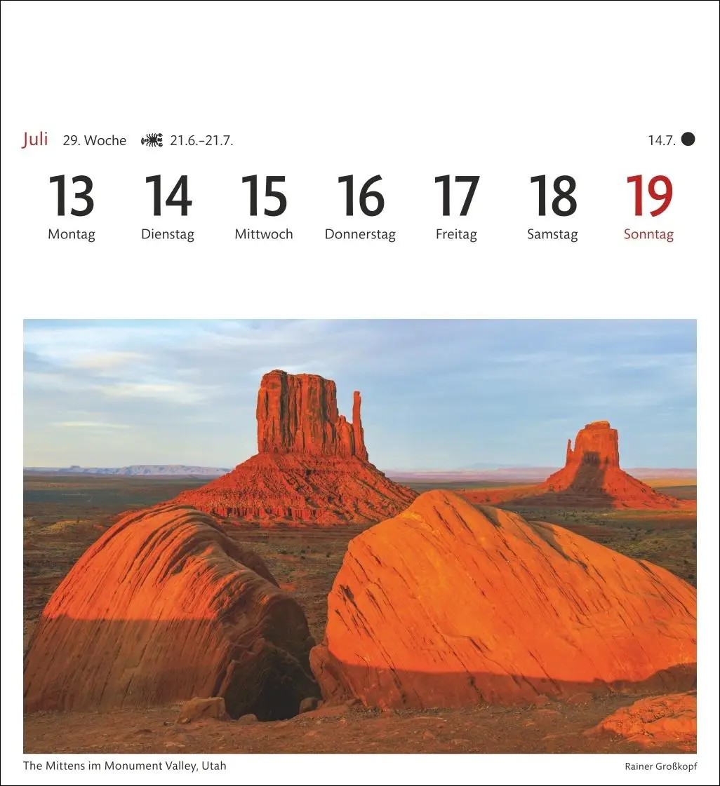 Bild: 9783840035708 | USA Sehnsuchtskalender 2026 - Wochenkalender mit 53 Postkarten | 54 S.