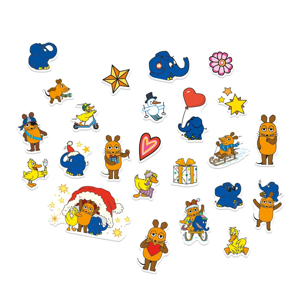 Bild: 9783988025708 | TRÖTSCH - Sticker-Adventskalender "Die Maus " Weihnachtskalender...