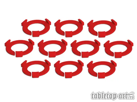 Cover: 704270725808 | Squad Marker - 25mm Red (10) | Tabletop-Art | EAN 704270725808