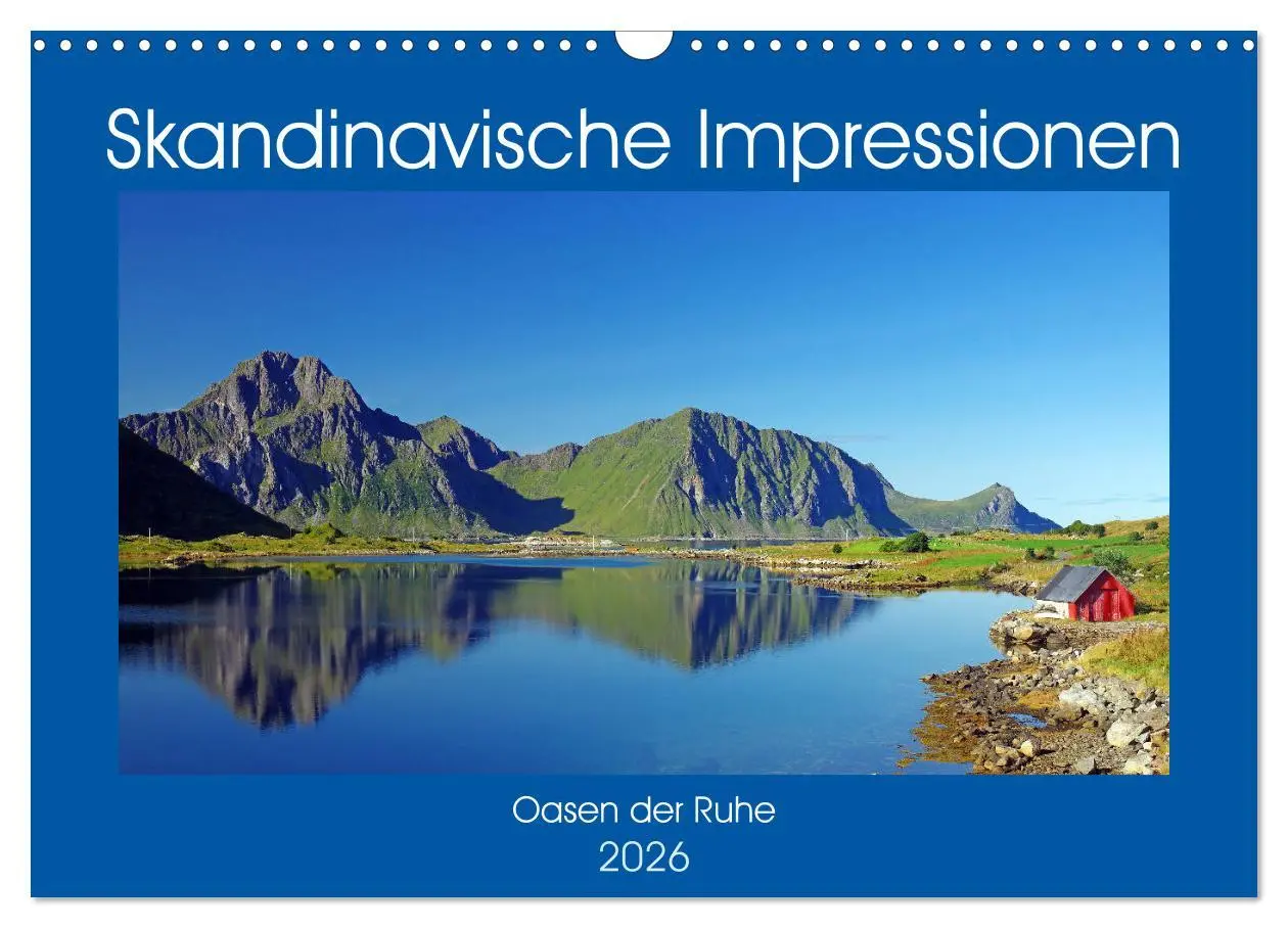 Cover: 9783516225808 | Skandinavische Impressionen - Oasen der Ruhe (Wandkalender 2026 DIN...