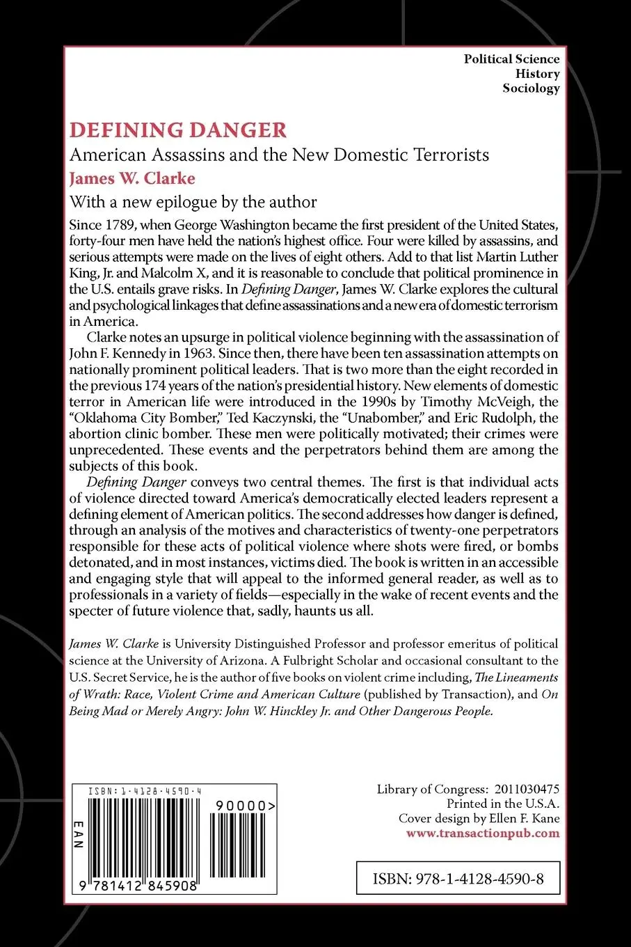 Rückseite: 9781412845908 | Defining Danger | American Assassins and the New Domestic Terrorists