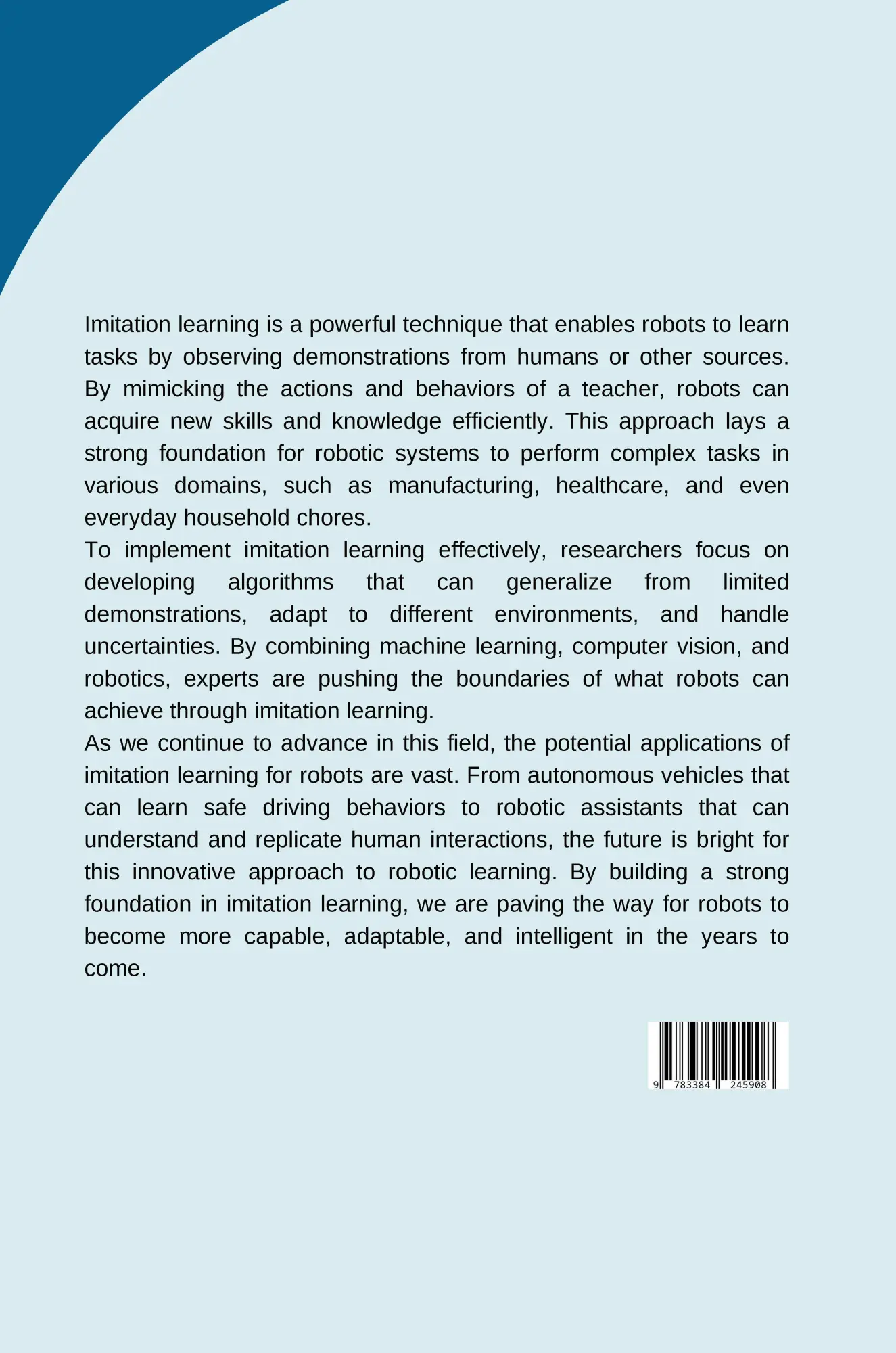 Rückseite: 9783384245908 | Imitation Learning for Robots: Building a Strong Foundation | Jacob