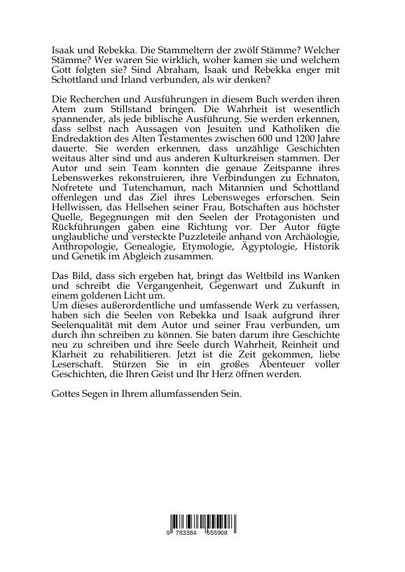 Rückseite: 9783384555908 | Isaak und Rebekka | Die 12 Stämme Irlands und Schottlands | Buch