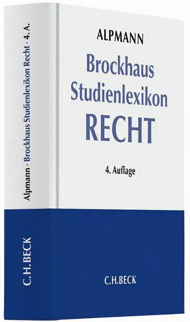 Cover: 9783406635908 | Brockhaus Studienlexikon Recht Buch + CD-ROM | Kombination | Alpmann