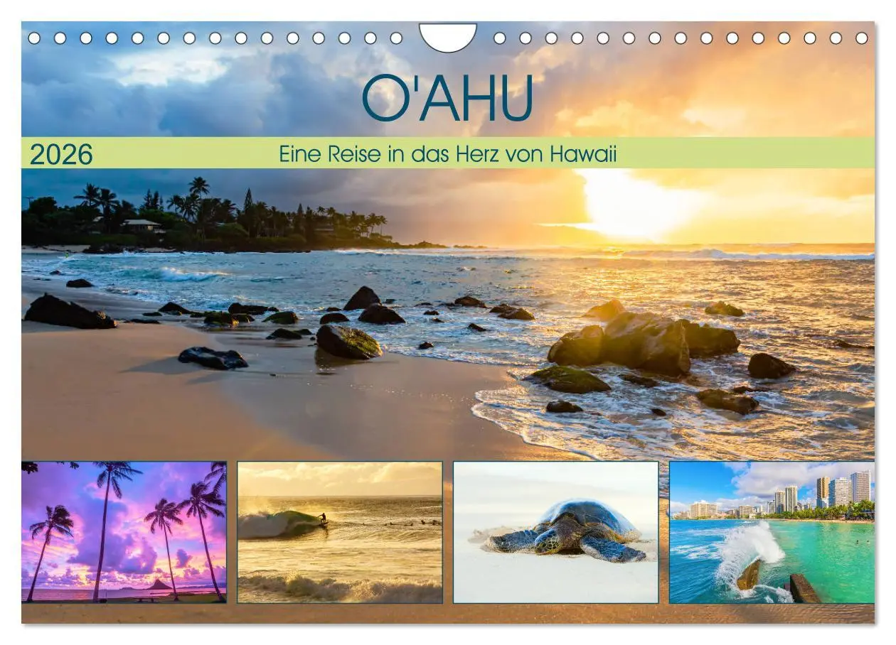 Cover: 9783457745908 | O'ahu - Eine Reise in das Herz von Hawaii (Wandkalender 2026 DIN A4...