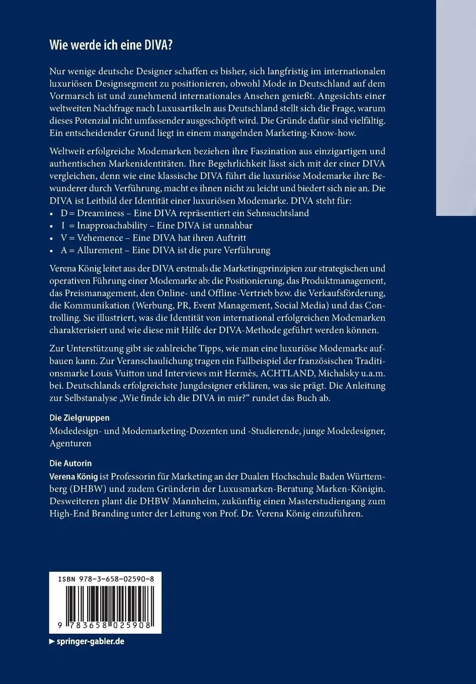 Rückseite: 9783658025908 | Wie werde ich eine DIVA? | Verena König | Taschenbuch | x | Deutsch