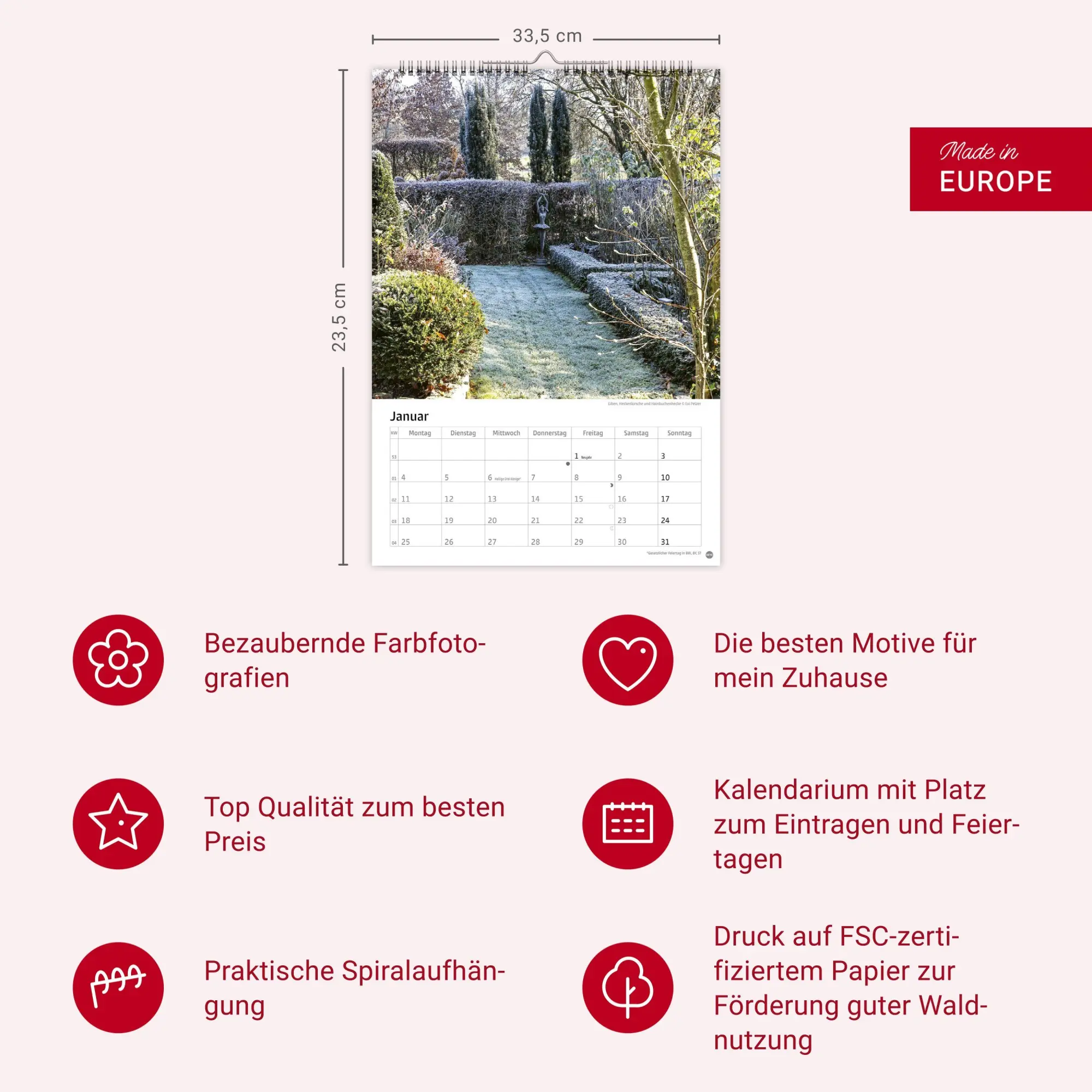 Bild: 9783756415908 | Gartenzauber Kalender 2027 | Heye | Kalender | Spiralbindung | 13 S.