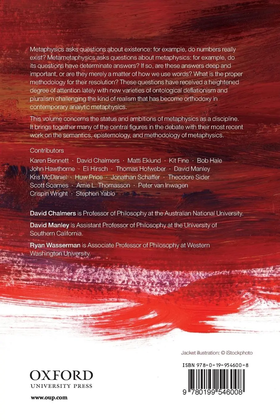 Rückseite: 9780199546008 | Metametaphysics | New Essays on the Foundations of Ontology | Buch
