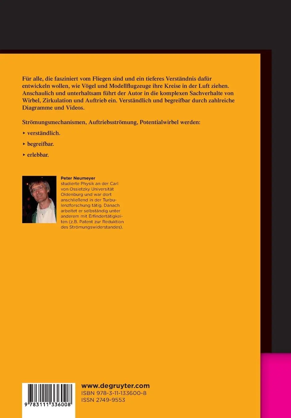 Rückseite: 9783111336008 | Faszination Flug | Wirbel, Zirkulation, Auftrieb | Peter Neumeyer