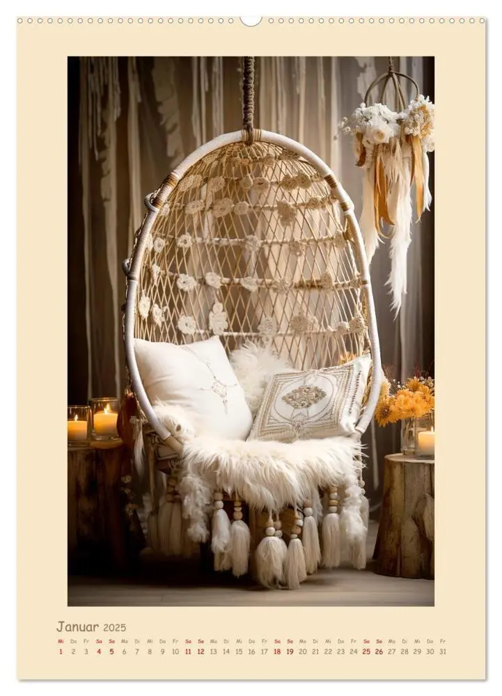 Bild: 9783435856008 | Boho Gemütlichkeit (hochwertiger Premium Wandkalender 2025 DIN A2...