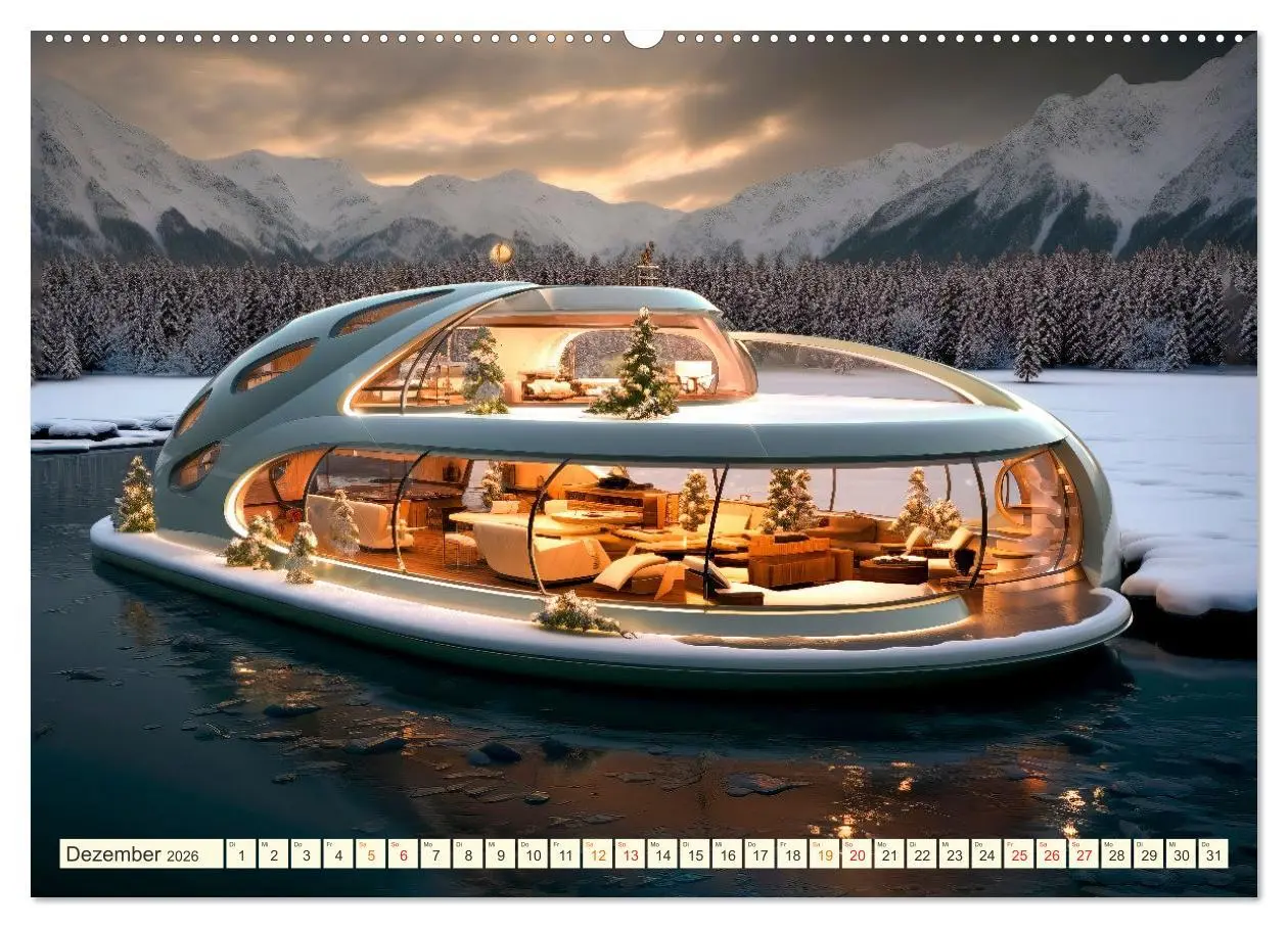 Bild: 9783457496008 | Hausboote Wohn Fantasien (hochwertiger Premium Wandkalender 2026...