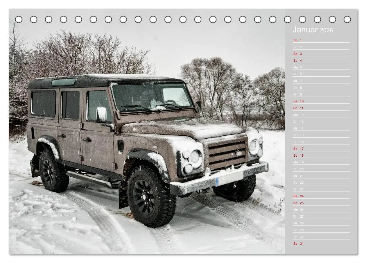 Bild: 9783457876008 | Mit dem 4x4 durch Europa (Tischkalender 2026 DIN A5 quer), CALVENDO...