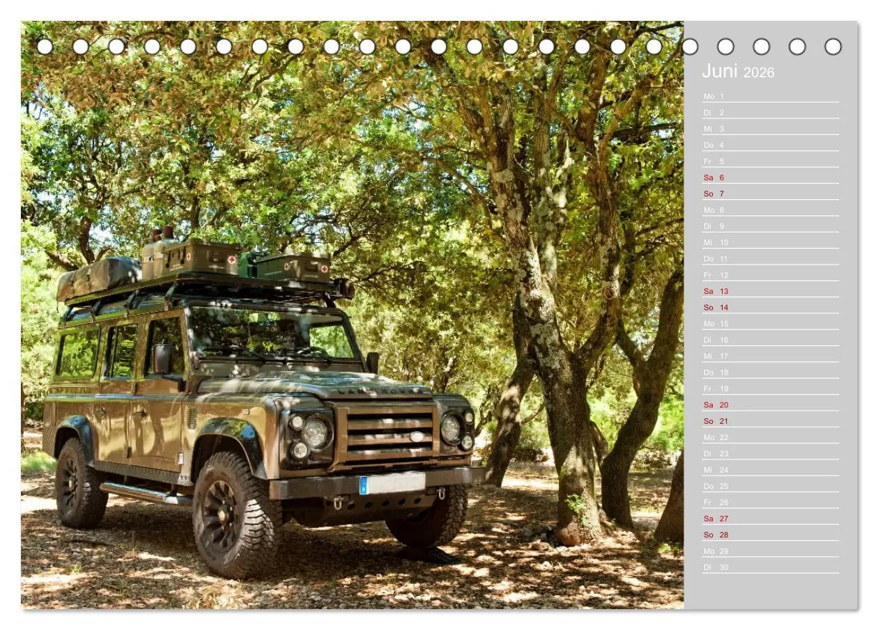 Bild: 9783457876008 | Mit dem 4x4 durch Europa (Tischkalender 2026 DIN A5 quer), CALVENDO...