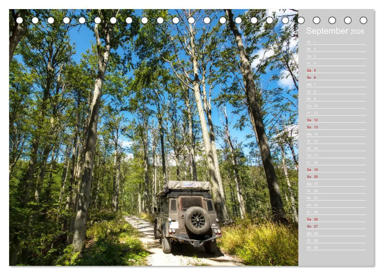 Bild: 9783457876008 | Mit dem 4x4 durch Europa (Tischkalender 2026 DIN A5 quer), CALVENDO...