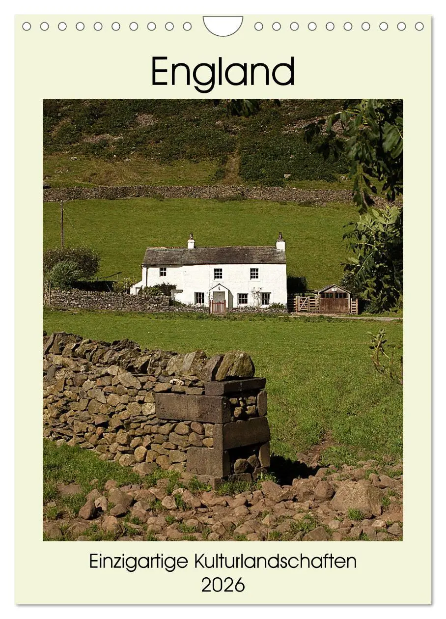 Cover: 9783516416008 | England - Einzigartige Kulturlandschaften (Wandkalender 2026 DIN A4...