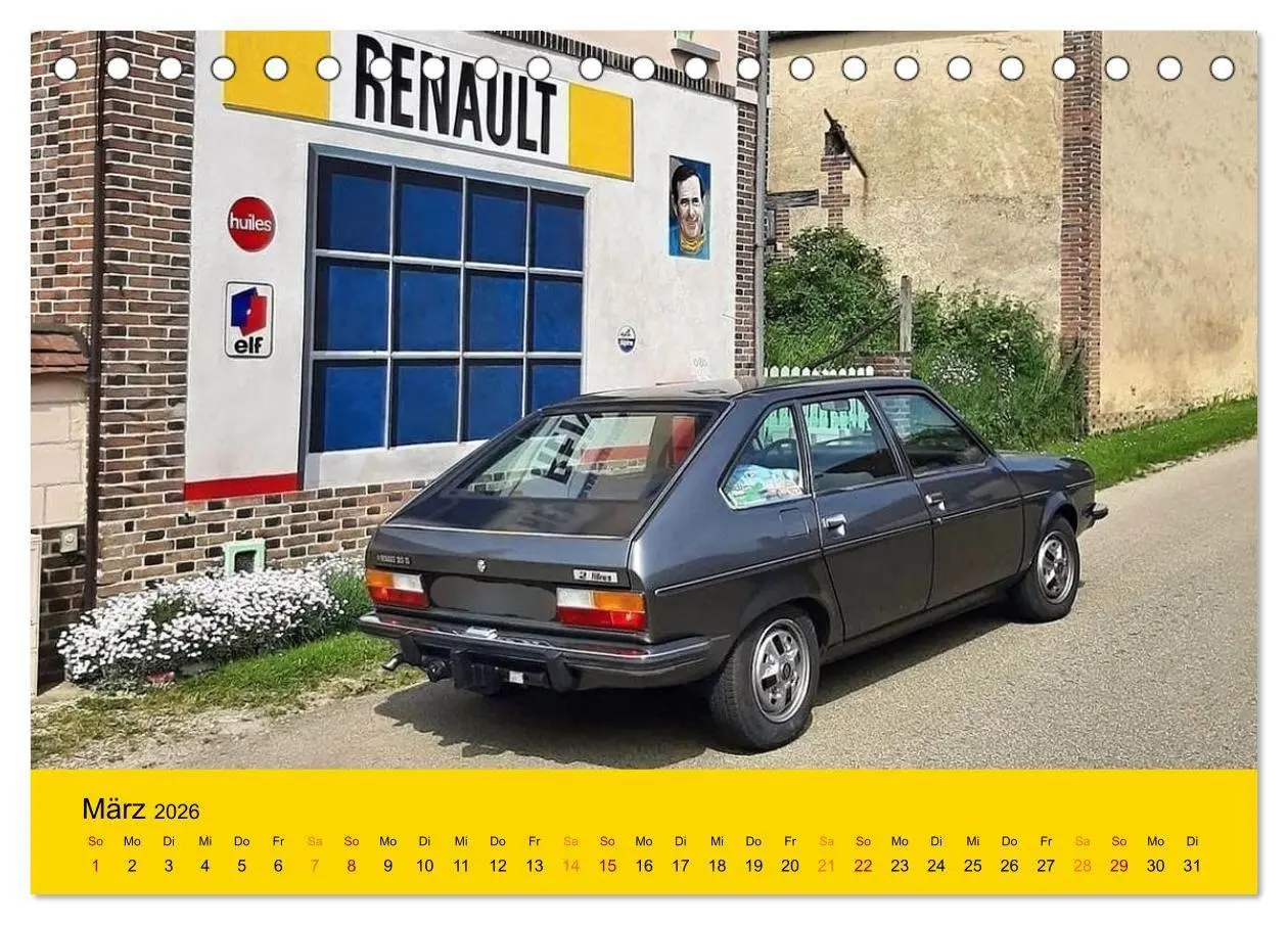 Bild: 9783516726008 | Historische Renault (Tischkalender 2026 DIN A5 quer), CALVENDO...